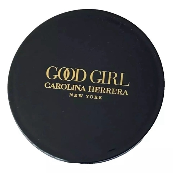 Carolina Herrera Authentic Black Tone Mirror Compact Hand Flipped Mirror NIB - Picture 2 of 4